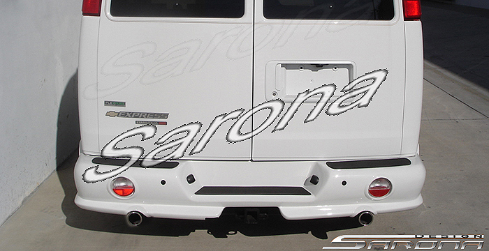 Custom GMC Savana Van  All Styles Rear Bumper (1996 - 2024) - $690.00 (Part #GM-011-RB)